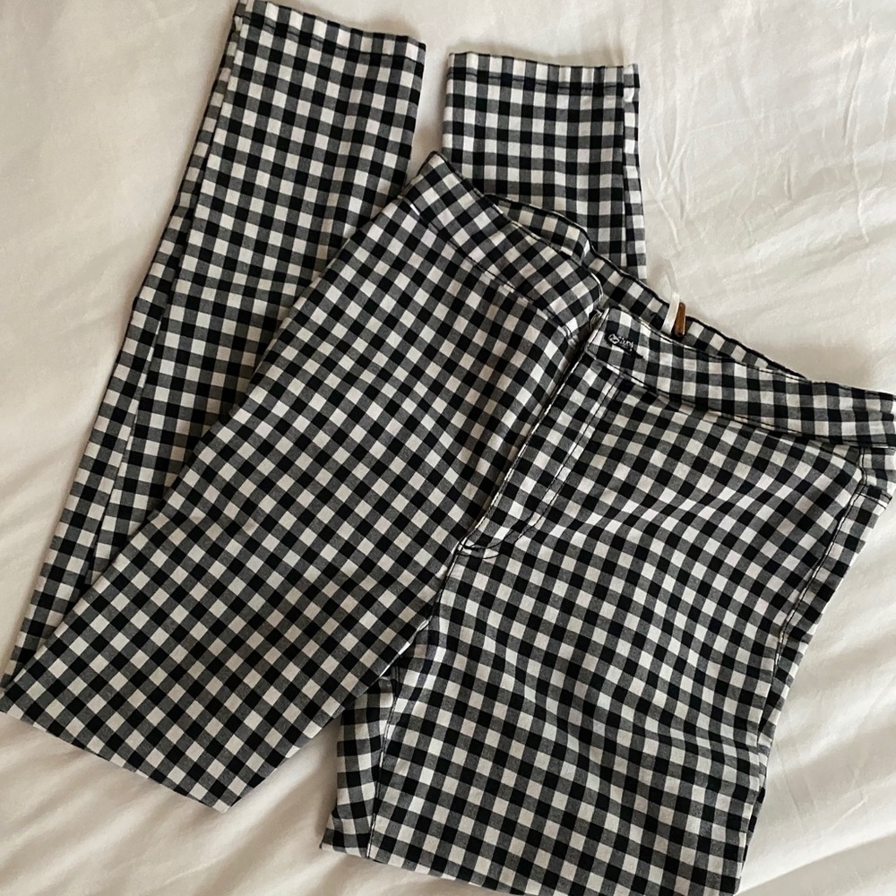 Skinny gingham pant